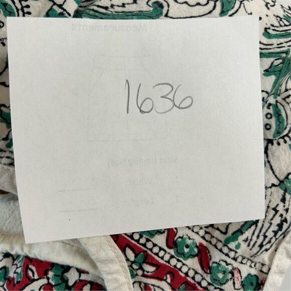 Boho Chic Floral Paisley Tote Bag Red Green Cream Unbranded - Picture 7 of 8